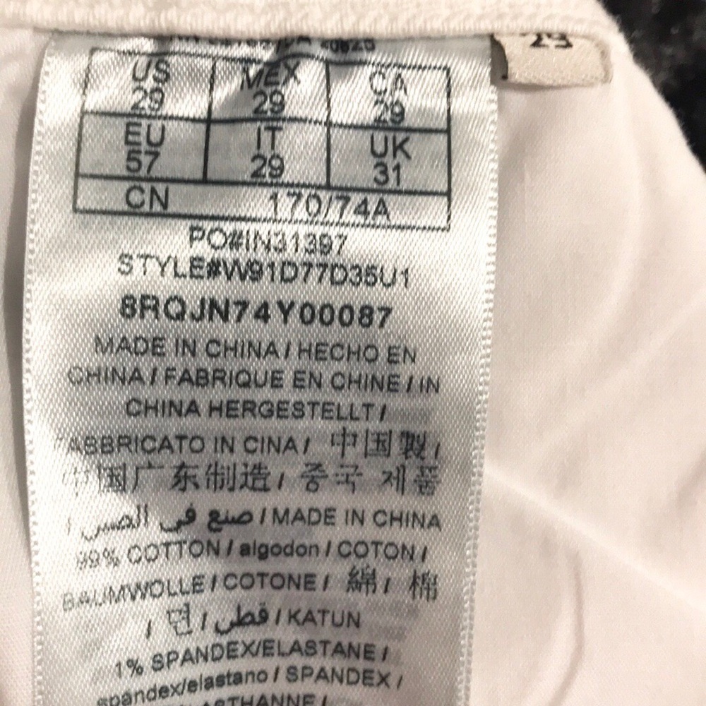 GUESS Short Denim Riley Optic White. 29 - Picture 8 of 8